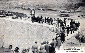 CHARON - INAUGURATION DU BARRAGE RAMIER EN 1926